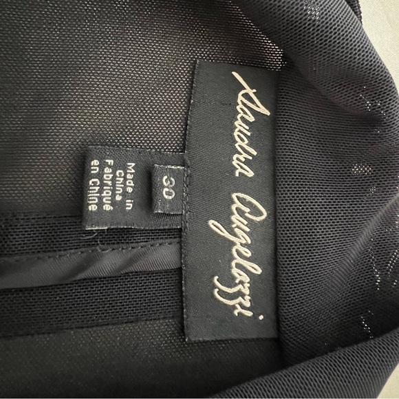 Sandra Augelozzi black jacket, double shoulder pads, gold buttons - Picture 5 of 6